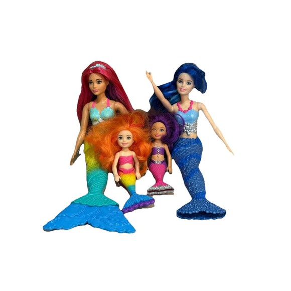 Mattel Barbie Mermaids 2017 Lot Of 4‎ good pre-owned  L191, L321, L381, L311 - Picture 1 of 10